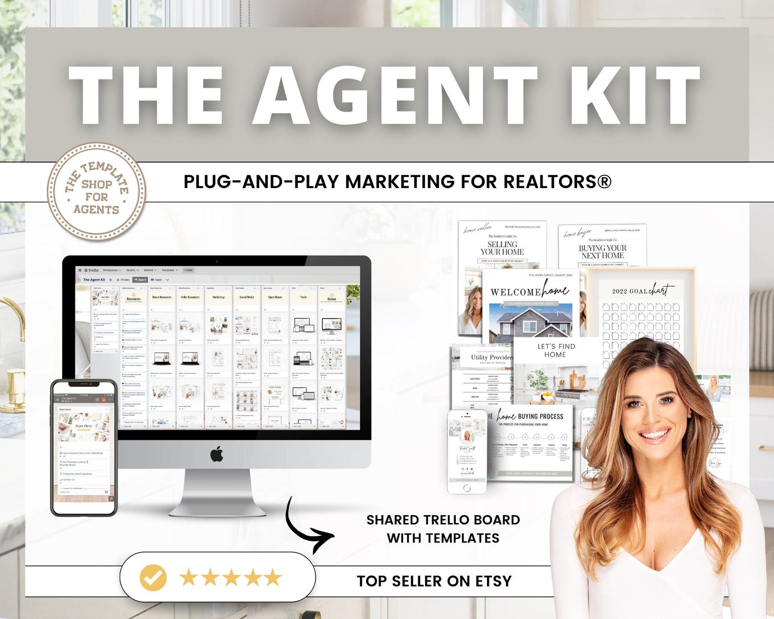 Real Estate Agent Marketing Bundle, Seller Guide Buyer Guide Real ...