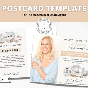 Real Estate Postcard Canva Template | Printable Real Estate Marketing | Real Estate Farming Card |Thinking of Selling | Farming Card | Vol 6