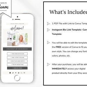 Link in Bio Instagram Template Real Estate Marketing Instagram Landing Page Link Tree Alternate Digital Download Mini Website image 4