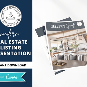 19 Page Real Estate Listing Presentation | Real Estate Presentation | Agent Marketing | Seller Guide | Listing Packet | Professional | Vol 7
