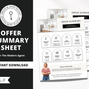 Angebotsübersicht Deckblatt | Agent Marketing Material | Mehrfaches Angebot | Home Kaufratgeber | Verkäufer Guide | Canva Makler Angebot Cover | Vol 3