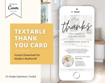 Digital Thank You Card | Real Estate Business Card | Open House Thank You Card | Real Estate Marketing | Entrepreneur | Invitation | Vol 2