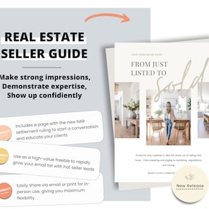 Seller Guide Freebie | Real Estate Presentation | Agent Marketing | Seller Guide | Listing Packet | Pre-Listing Presentation | Listing