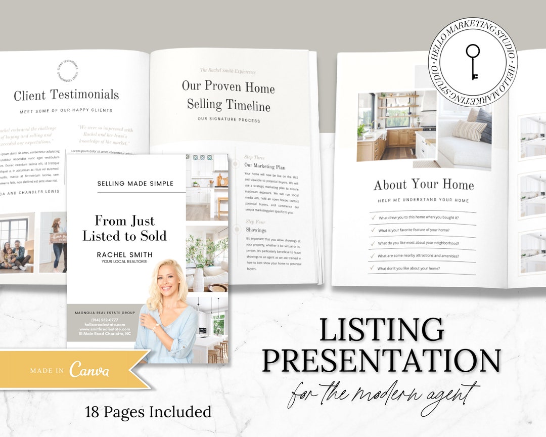 Real Estate Listing Presentation Seller Guide | Real Estate Marketing ...