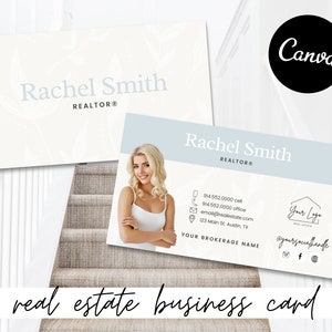 Real Estate Business Card Canva Template | Two-Sided | Real Estate Business Card | Entrepreneur | Interior Designer | Photographer | Vol 12
