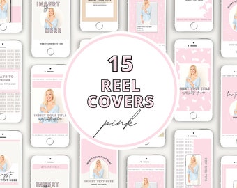 15 Instagram-Rollen-Vorlagen | Canva Templates für Instagram Reels | Canva Vorlagen für Unternehmer | Reel Cover Vorlage | Canva Vorlage