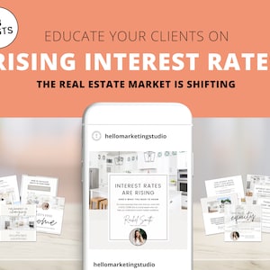 Market Shift Instagram Posts | Real Estate Social Media Posts | Rent vs Buy | Mortgage Lender | Home Equity Posts | Interest Rates Rising