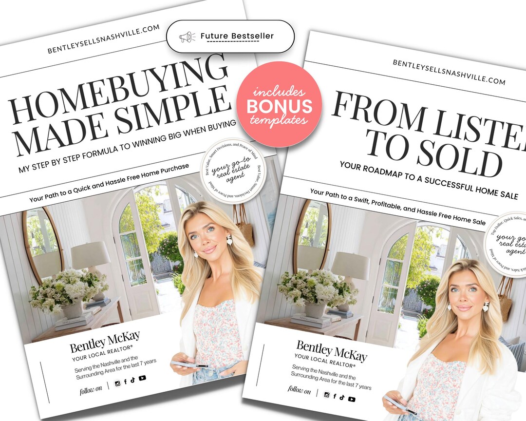 Real Estate Listing Presentation & Home Buyer Presentation Bundle ...