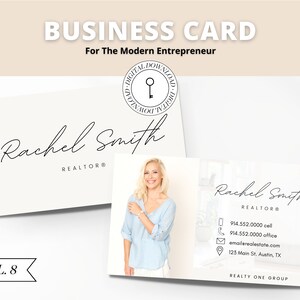 Real Estate Business Card Canva Template | Two-Sided | Real Estate Business Card | Entrepreneur | Interior Designer | Photographer | Vol 4