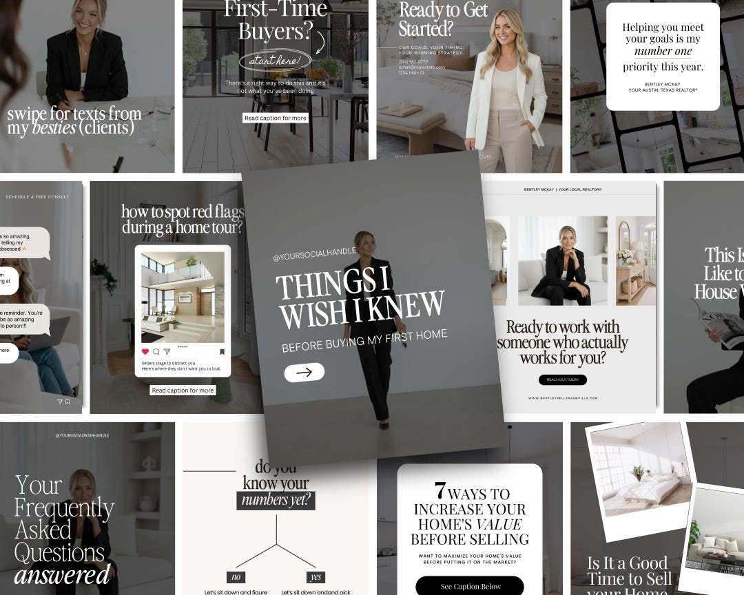 750+ Real Estate Social Media Posts | Luxury Realtor Instagram ...