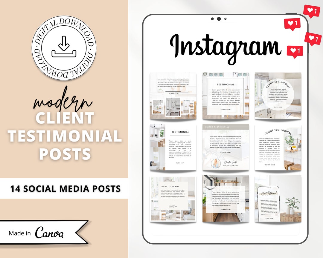 Vol 1 | Client Testimonial Posts | Client Reviews | Instagram Posts ...