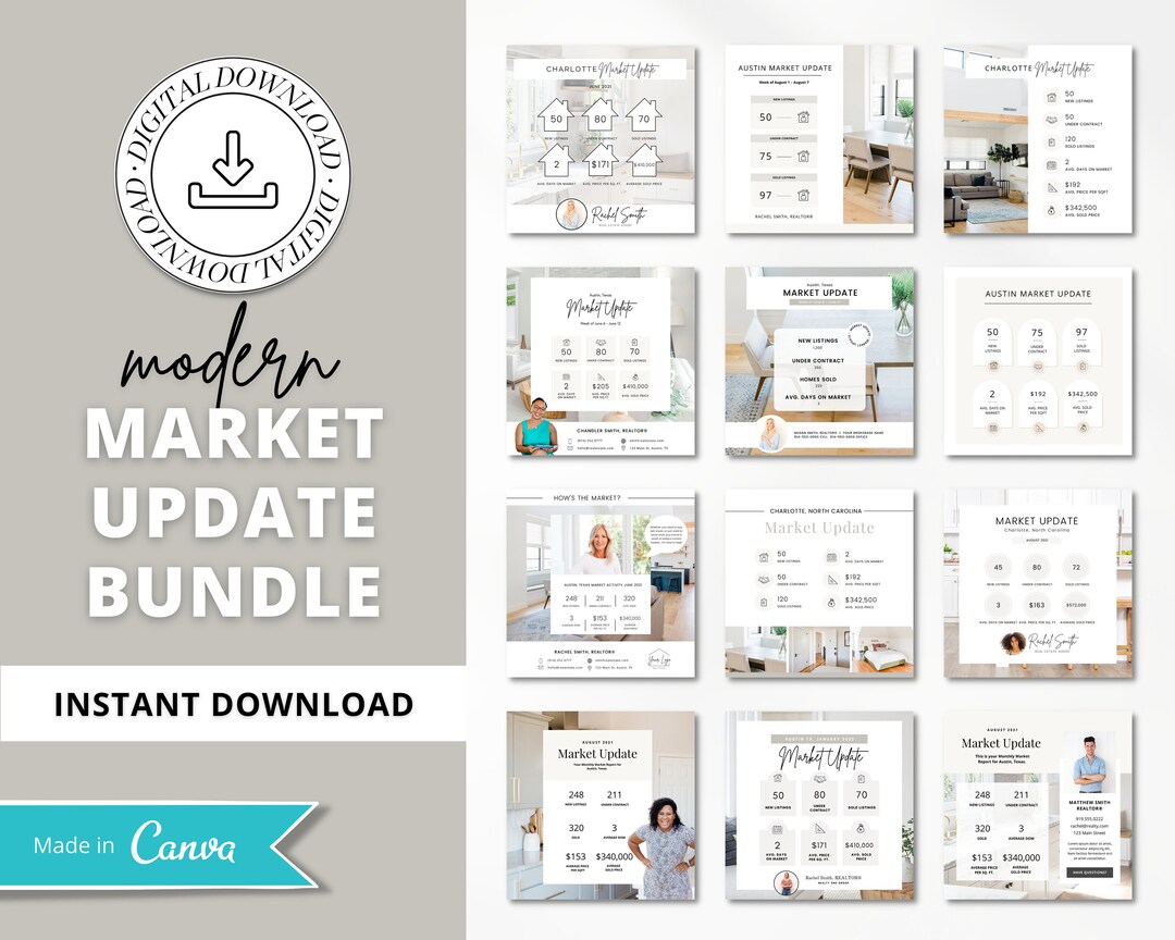13 Market Update Instagram Posts | Real Estate Social Media Posts ...