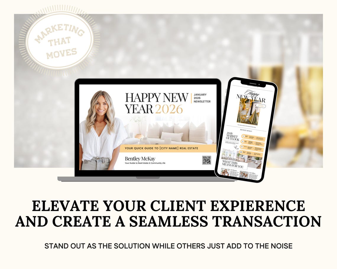 2026 New Year Email Template for Realtors | January Email Newsletter ...