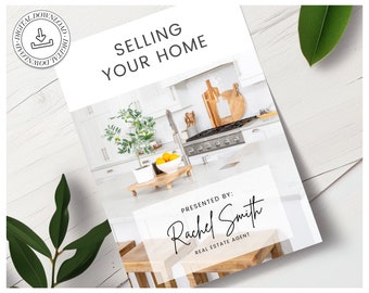 Real Estate Listing Presentation | Real Estate Marketing | Home Seller Guide | Listing Packet | CMA Packet | Pre-listing Packet Canva | Sell