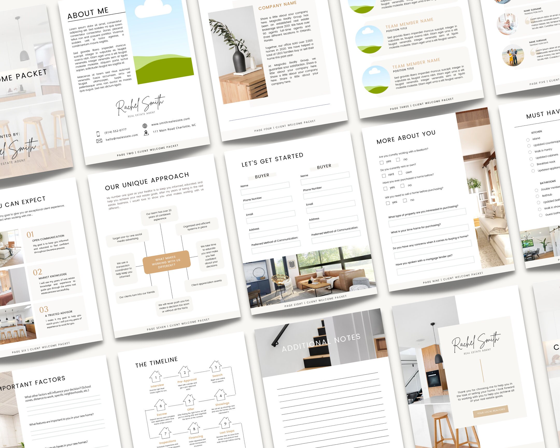 Vol 1 Real Estate Client Packet Agent Home Buyer Etsy