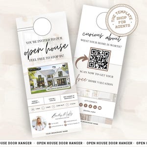 Deurhanger open huis | DoorKnocking makelaar | Vastgoedlandbouw | Vastgoedmarketing | Deurhanger | Opendeurdag vastgoedmarketing
