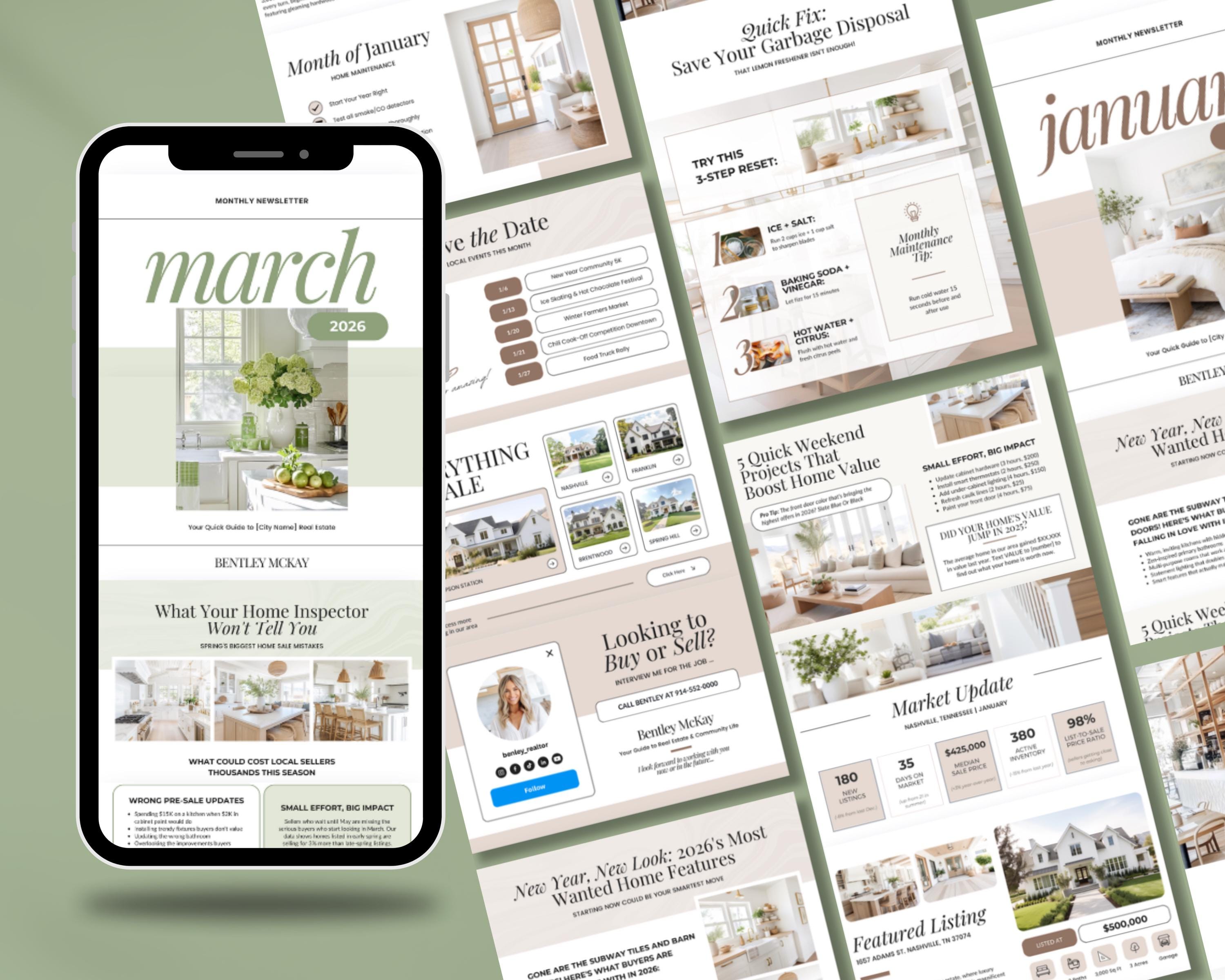 March Real Estate Newsletter | Real Estate Marketing | Email Marketing ...