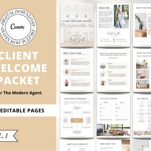 Vol 1 | Real Estate Client Welcome Packet | Agent Home Buyer Consultation | Home Buyer Guide | Buyer Packet | Marketing | Listing Selling
