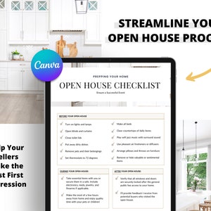 Open House Checklist | Showing Prep | Open House To-Do List | Real Estate Marketing | Open House Prep | Open House Marketing | Real Estate