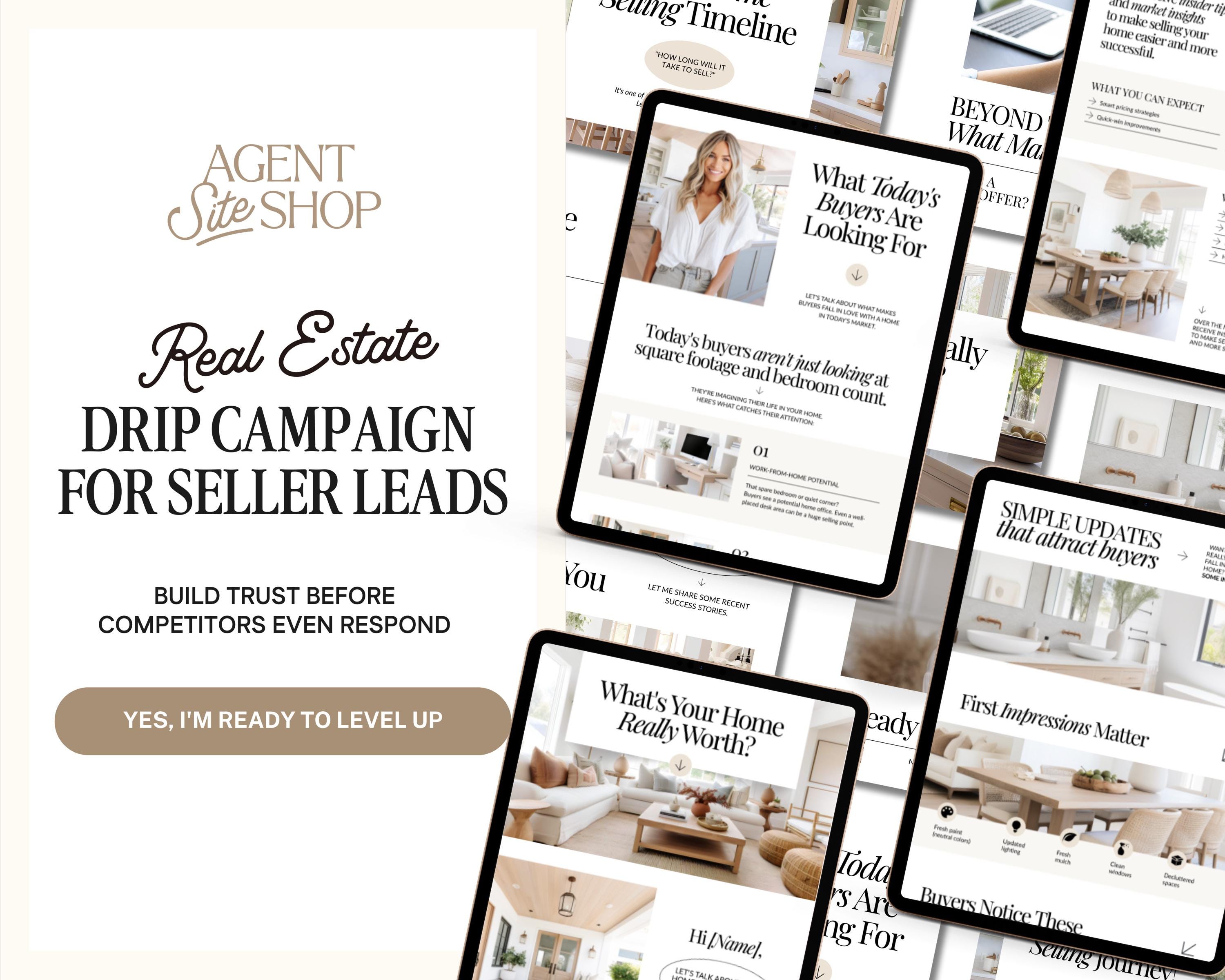 Real Estate Drip Campaign Seller Lead Email Templates Realtor