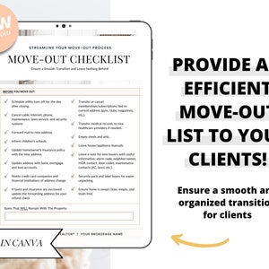 Real Estate Moving Checklist | Moving Guide | Printable Moving Checklist | Moving Checklist | Real Estate Marketing | Moving Flyer | To-Do image 1