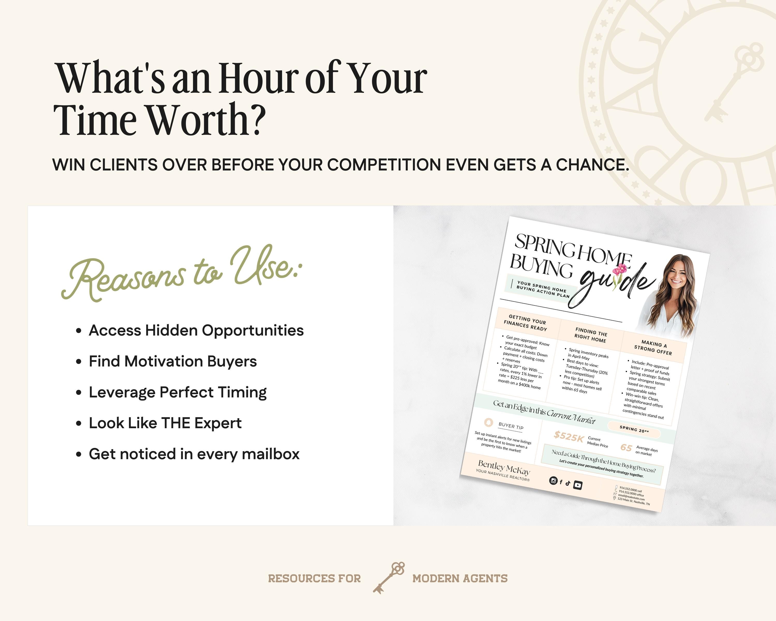 Spring Buying Tips Handout | Real Estate Marketing Flyer | Spring ...