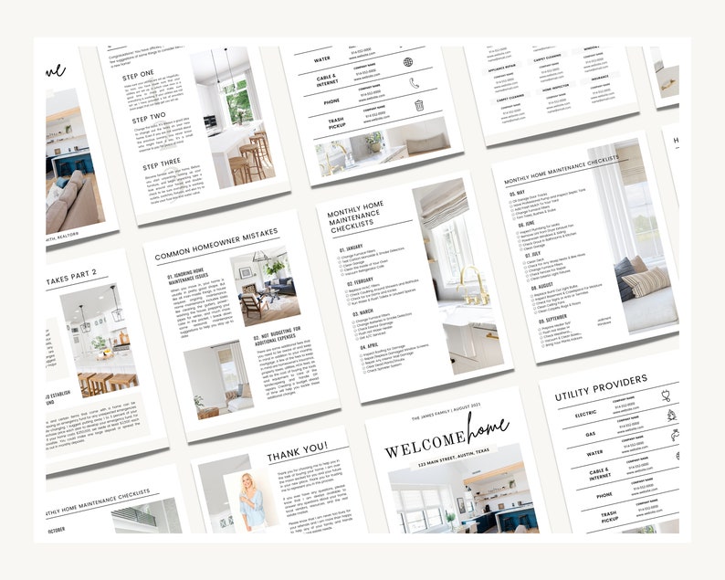 Real Estate Client Closing Guide Exit Packet New Home Binder Etsy