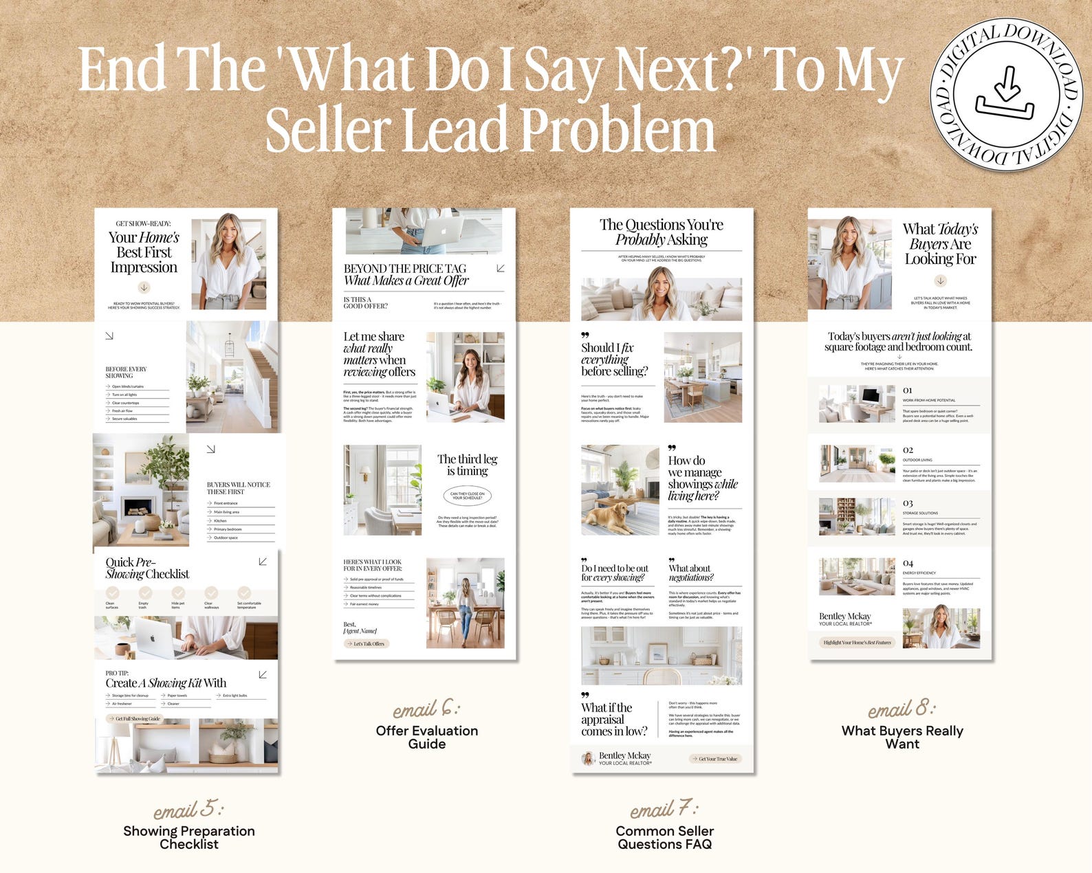 Real Estate Drip Campaign Seller Lead Email Templates Realtor