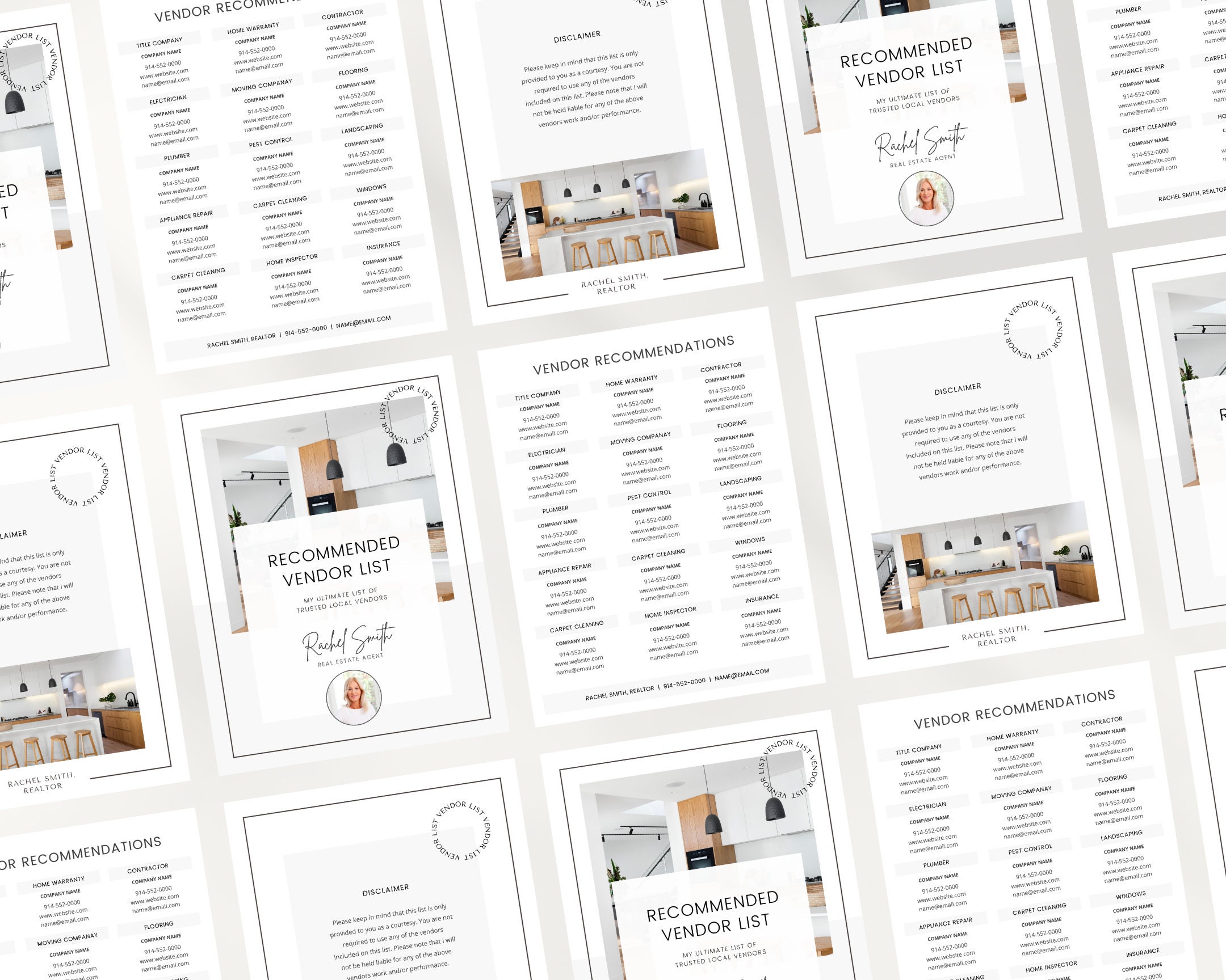 Vol 2 5 Page Vendor Recommendation List Canva Template | Etsy