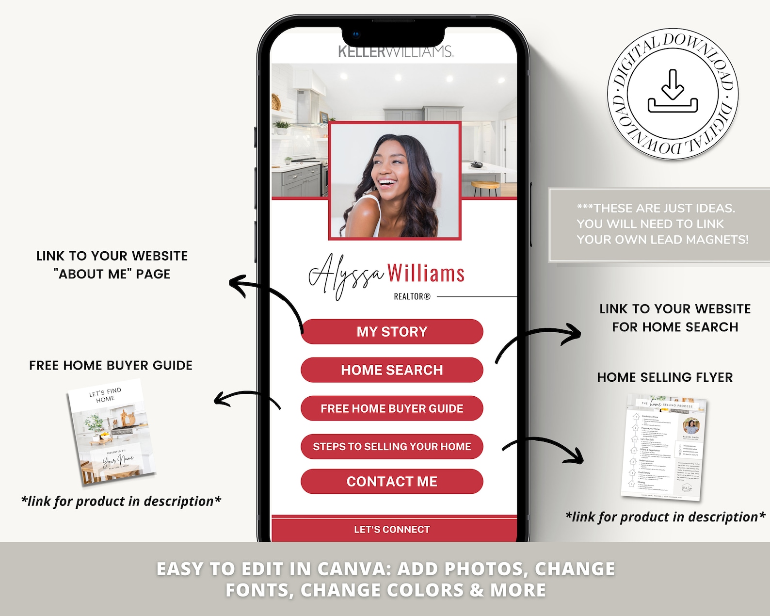 Link in Bio Instagram Template | Real Estate Marketing | Instagram ...