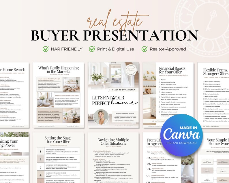 Buyer Presentation Template: Real Estate Guide for Home Buyers - Etsy