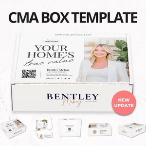 CMA Box Template | Real Estate Pre-Listing Box Cover | Listing Presentation Box | Box Cover | Real Estate Box Template | Custom CMA Box