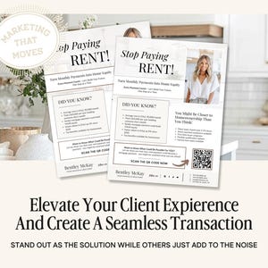 Stop Paying Rent Flyer | Buyer Prospecting Flyer | Home Buyer ...