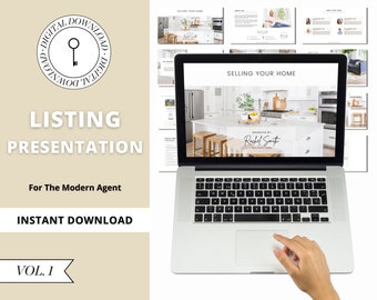 Vol 1 | 15 Page Real Estate Listing Presentation | Digital Real Estate Presentation | Home Seller Guide | Pre-Listing Packet | CMA Packet
