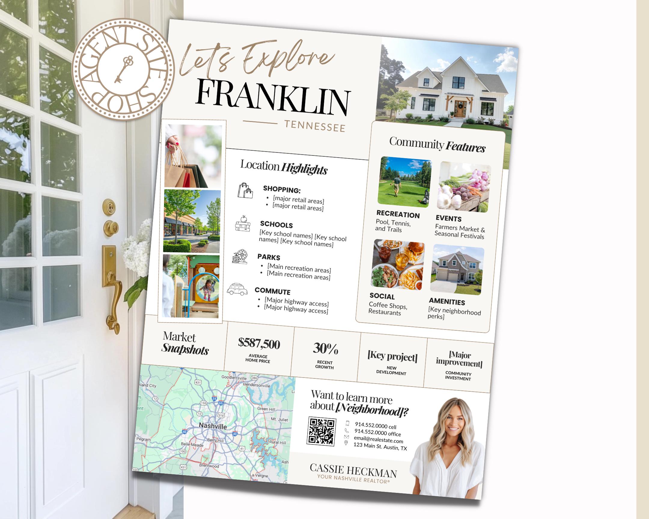 Local Neighborhood Highlights Flyer | Community Guide | Real Estate ...