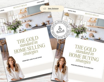 Real Estate Seller Guide & Home Buyer Guide Bundle | Real Estate Marketing | Home Seller Guide | CMA Packet | Listing Presentation | Canva