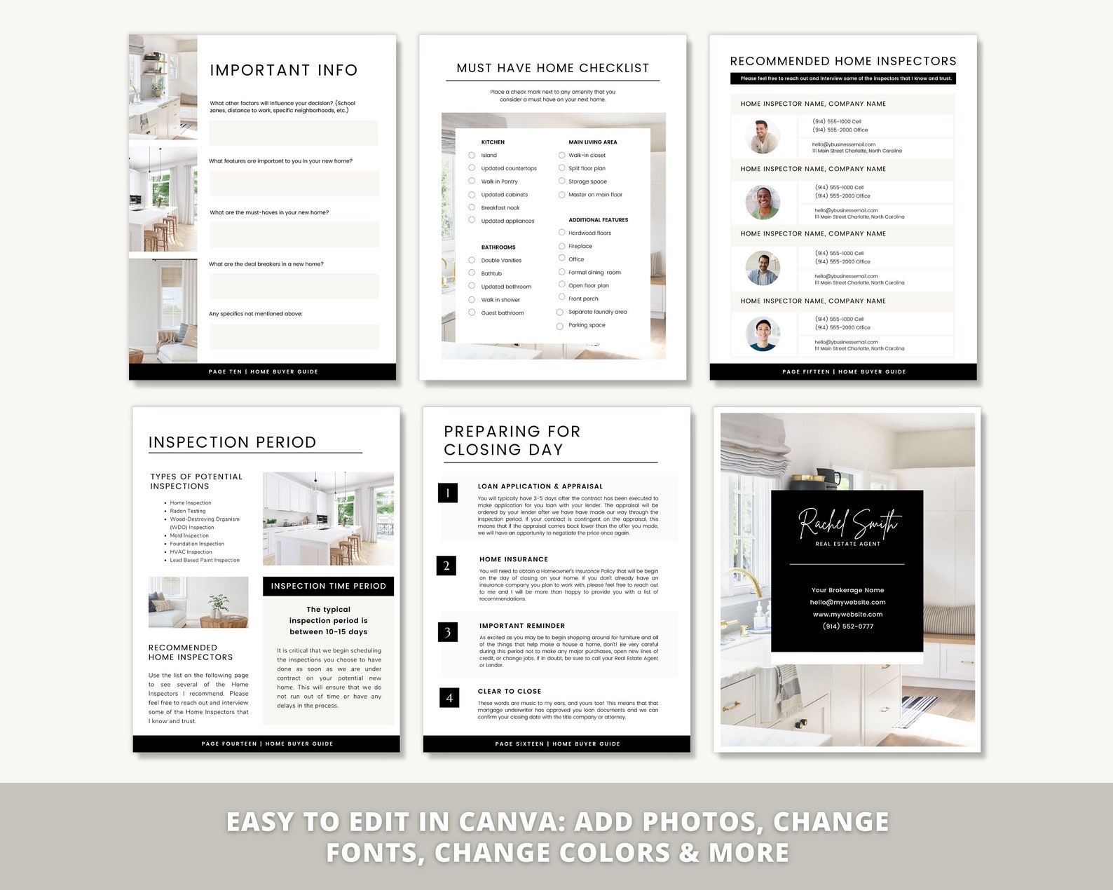 17 Pg Real Estate Home Buyer Guide Clack Buyer Packet Etsy