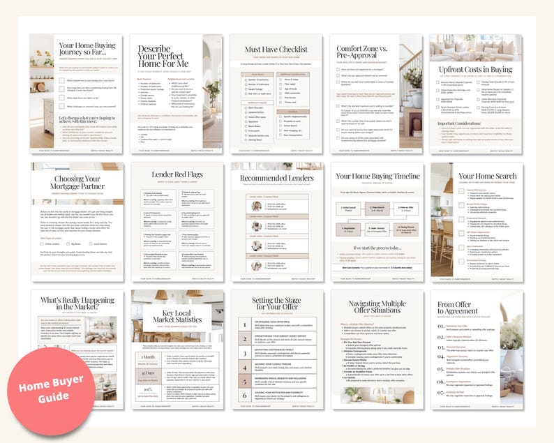 May include: A home buyer guide with 16 pages of information on topics such as choosing a mortgage partner, setting the stage for your offer, and navigating multiple offer situations.