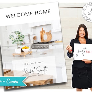 Real Estate Client Closing Guide Ausstiegspaket | Neue Home Sammelmappe | Käufer Paket | Real Estate Marketing |Immobilien Haus Käufer Canva Template