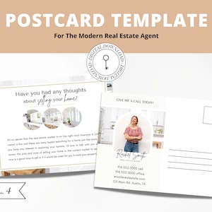 Modelo de cartão postal de imóveis | Marketing Imobiliário para Impressão | Cartão de cultivo dos bens imobiliários | Página Inicial de Investimento | Proprietário ausente | Capítulo 4