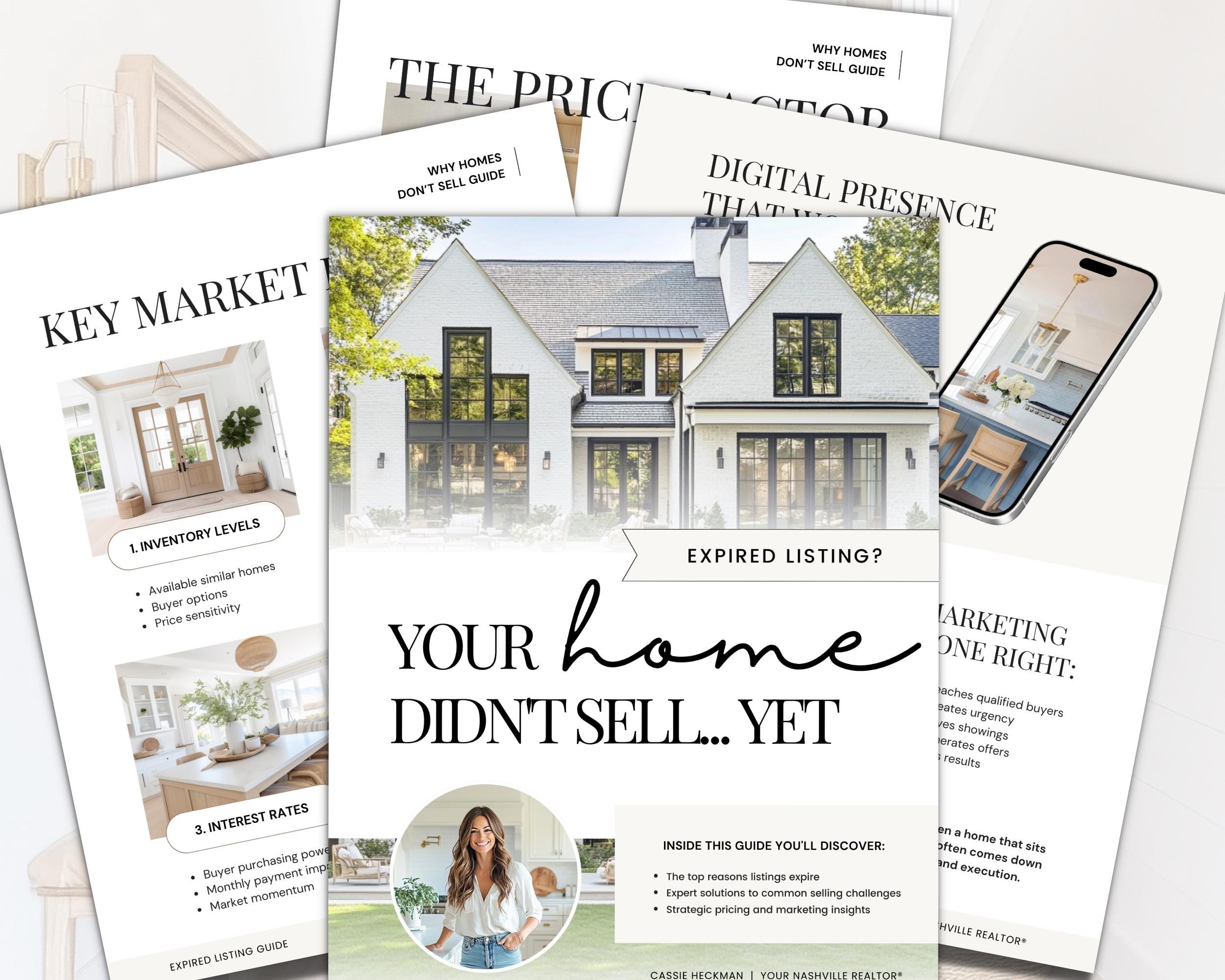 Real Estate Expired Listing Guide | Expired Prospecting | Canva Template | Real Estate Template | New Agent Flyer | Expired Listing Letter