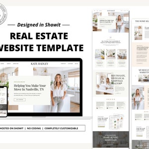 Real Estate Showit Website | Real Estate Agent Website Template | Showit Website Template | Website for Real Estate Marketing | Real Estate
