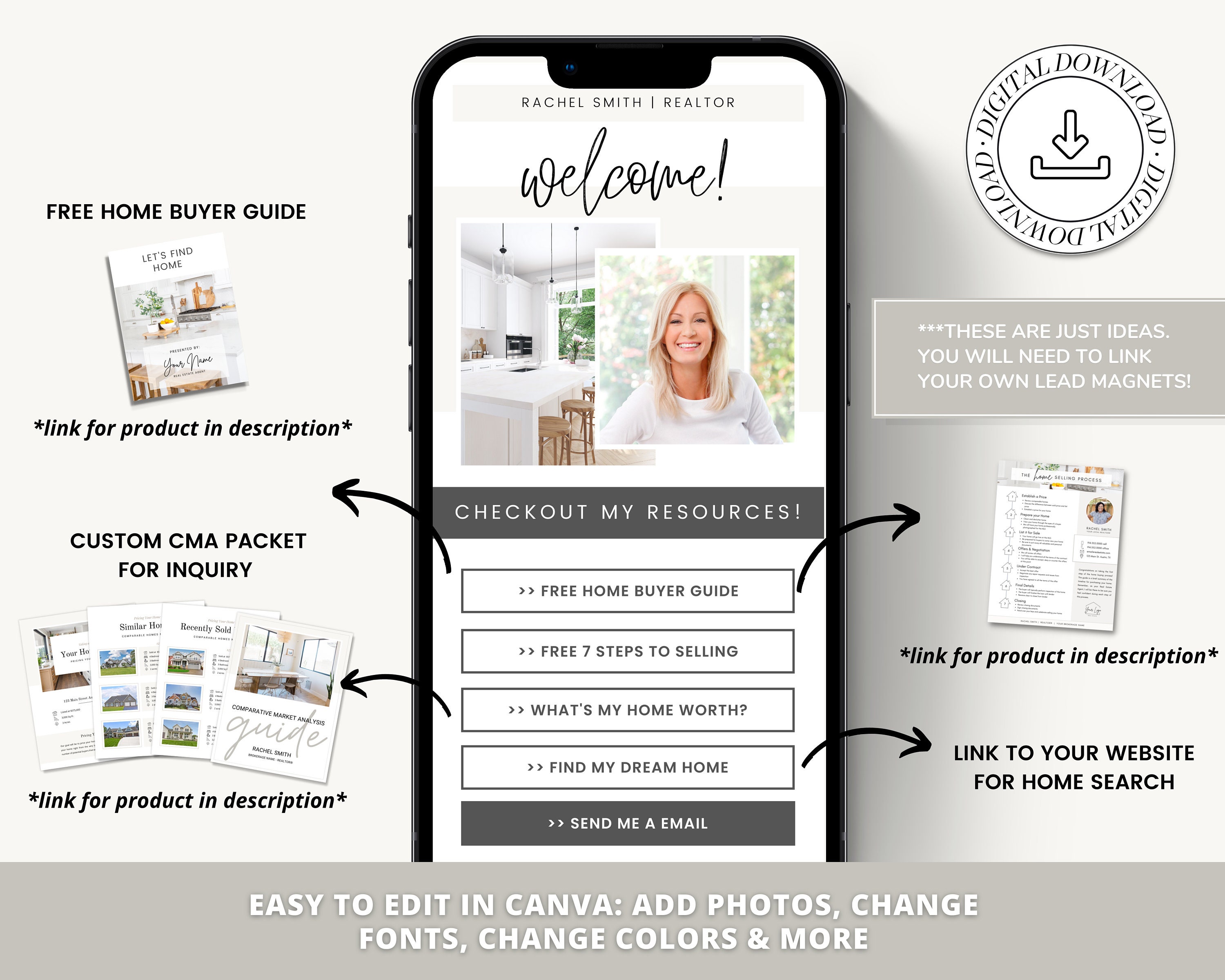 Link in Bio Instagram Template | Real Estate Marketing | Instagram ...