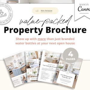 Real Estate Brochure | Property Brochure | Open House Brochure | For Sale Flyer | Listing Flyer | Real Estate Marketing | Brochure Template