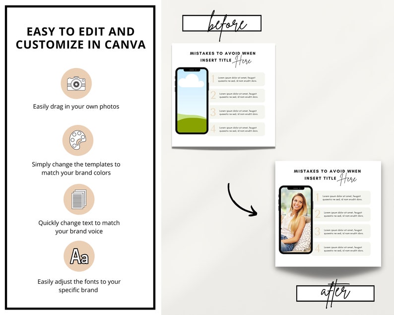 24 Digital Product Mockups | Digital Mockup | Canva Template | iPhone Mockup | Laptop Mockup Template | Marketing Template | Digital image 8