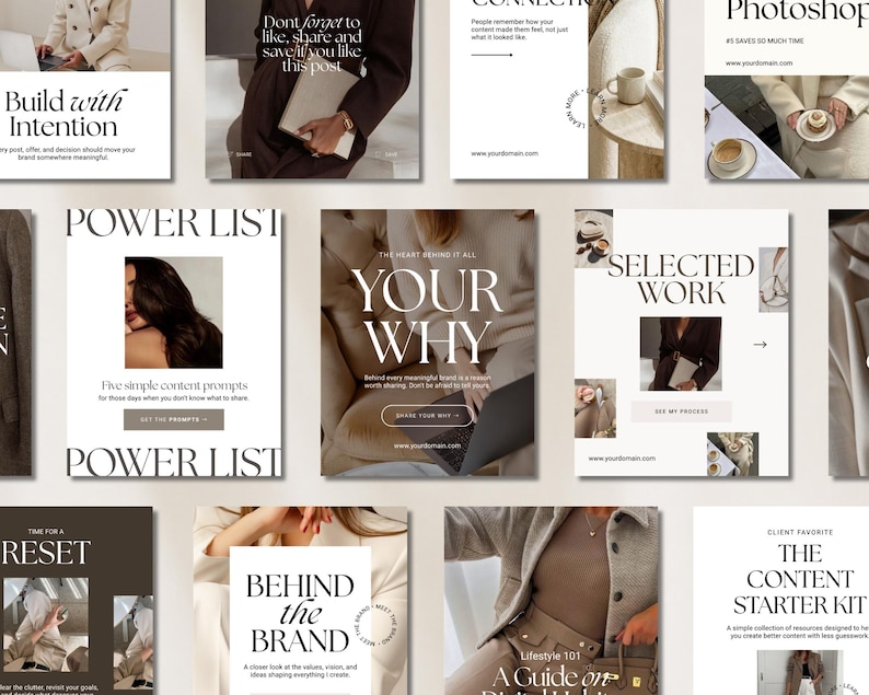 Coaching Instagram Canva Template | Luxury Social Media Posts ...