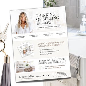 Folleto de marketing inmobiliario / Carta de correo inmobiliario / Plantilla de Canva / Plantilla inmobiliaria / Folleto para nuevos agentes / Postal inmobiliaria
