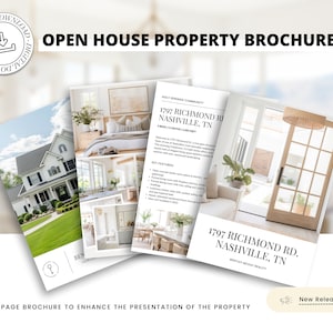 Real Estate Brochure | Property Brochure | Open House Brochure | For Sale Flyer | Listing Flyer | Real Estate Marketing | Brochure Template
