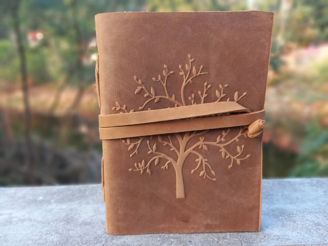 Tree of Life Leather Journal Lined Paper Refillable Notebook Diary for ...