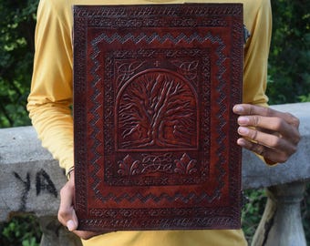 600 Page Large Tree of life leather journal, Spell Book, Writing Journal, Handmade Notebook, Lined/Unlined Paper Journal, Book of Shadows